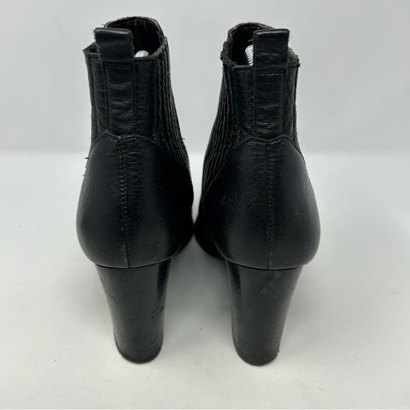 Marc Fisher LTD Black Leather Pull On Pointed Toe Ankle Boots Size 9.5 - Picture 11 of 15